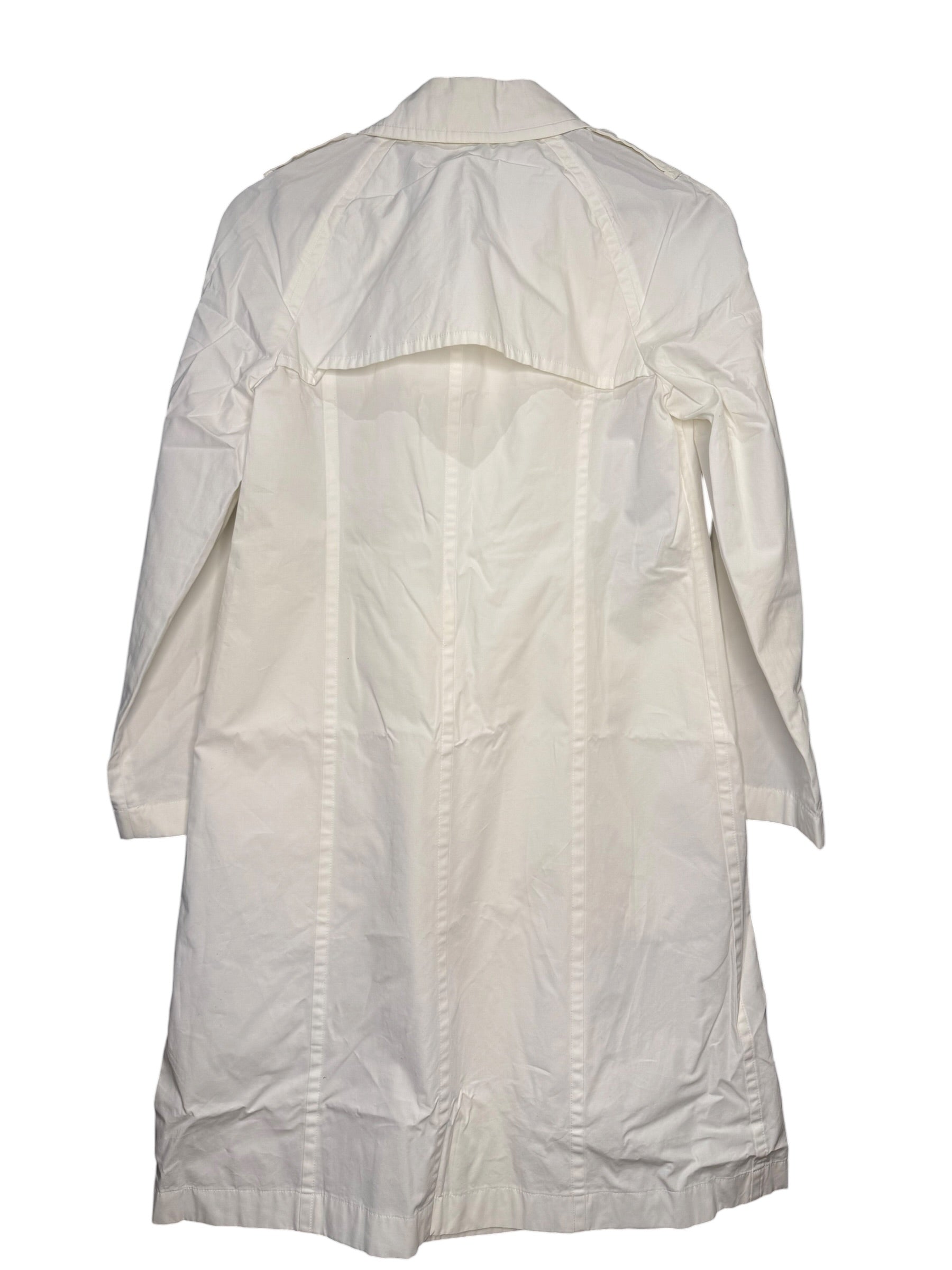 Comme des Garcons White Trench Coat