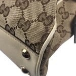 Gucci GG Beige Ivory Leather Shoulder Bag
