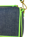 Fendi Denim Baguette NM 2Way Handbag