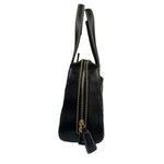 Chanel Black Quilted Leather Wild Stitch Bowler Bag 2003