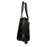 Chanel Black Quilted Leather Wild Stitch Bowler Bag 2003