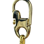 Gucci Vintage Leather/Metal Equestrain Stirrup Keychain