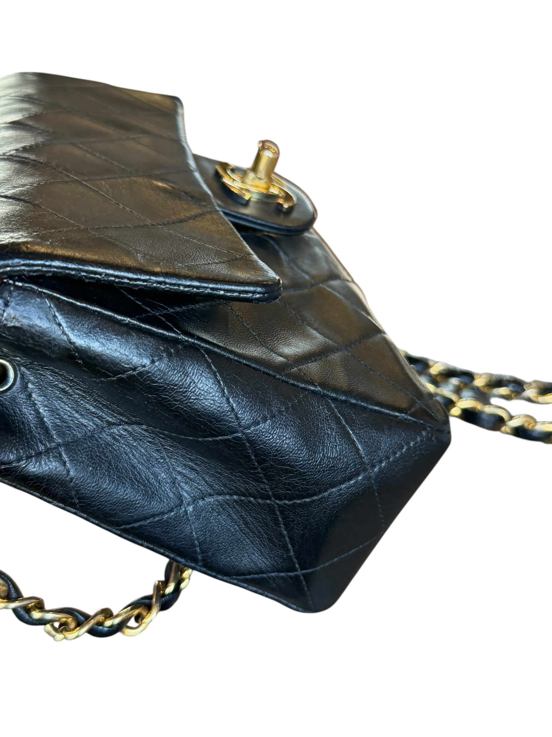 Chanel Black Leather Classic Mini Flap Bag ‘94-‘96