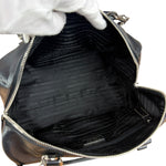 Prada Vintage Black Leather Mini Boston Bag
