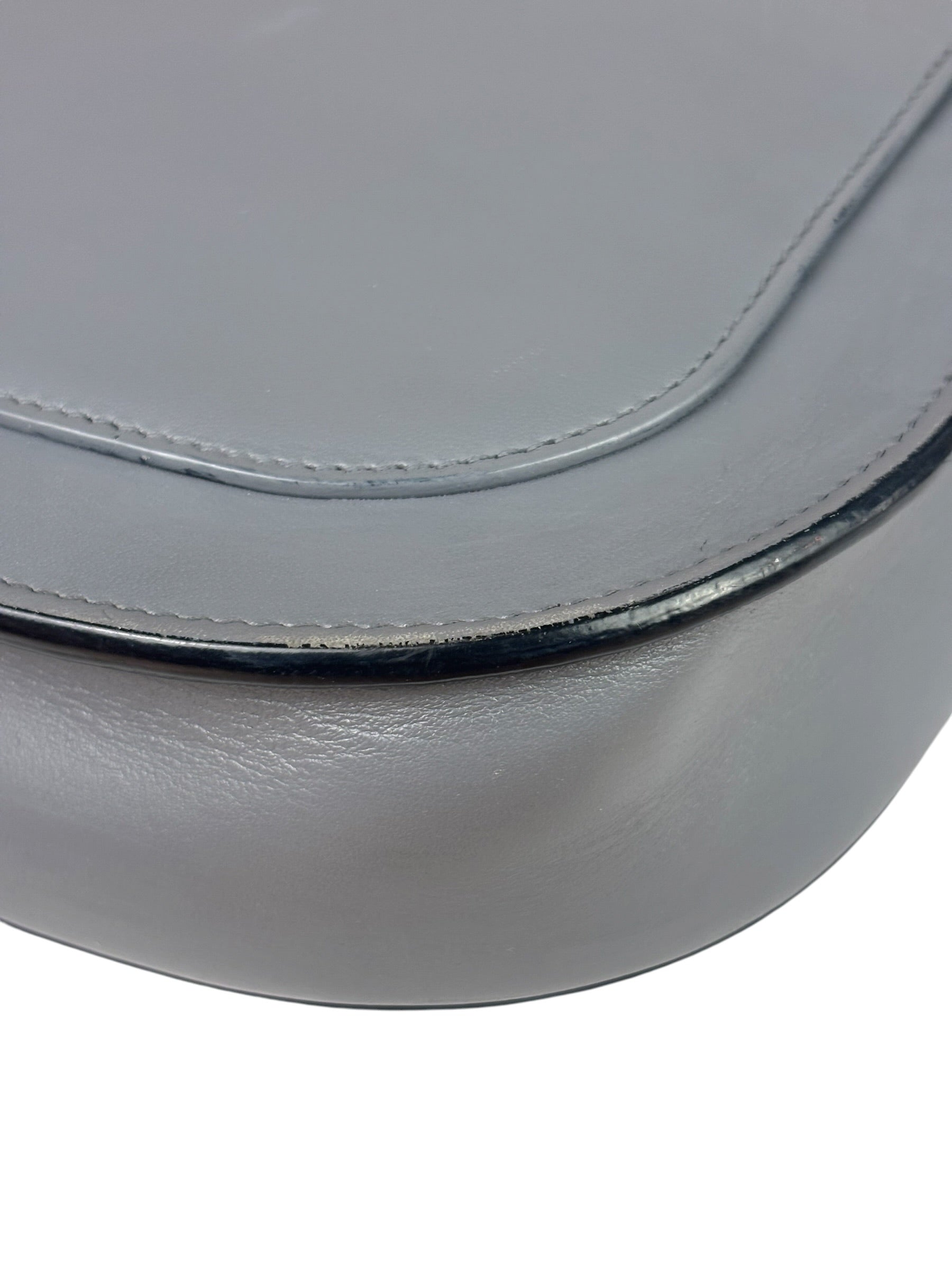 Celine Grey Leather Trotteur Small Crossbody Bag