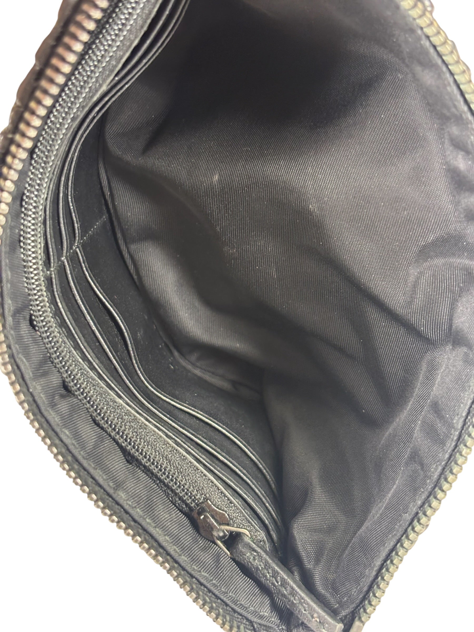 Gucci Black Leather Galaxy Wristlet Clutch