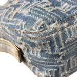 Fendi Blue Denim Zucca  Baguette