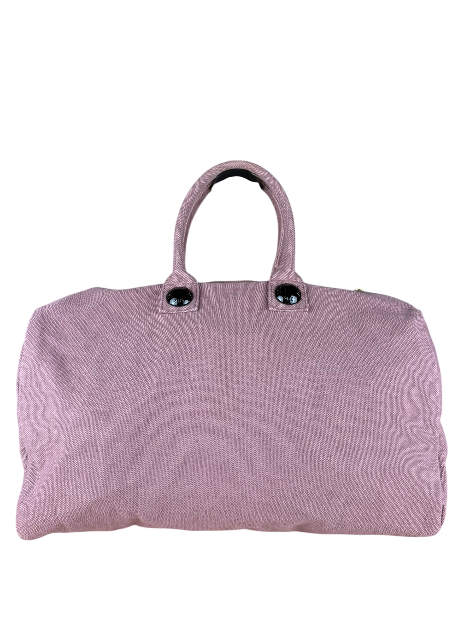 See By Chloé Purple Canvas Weekender Bag