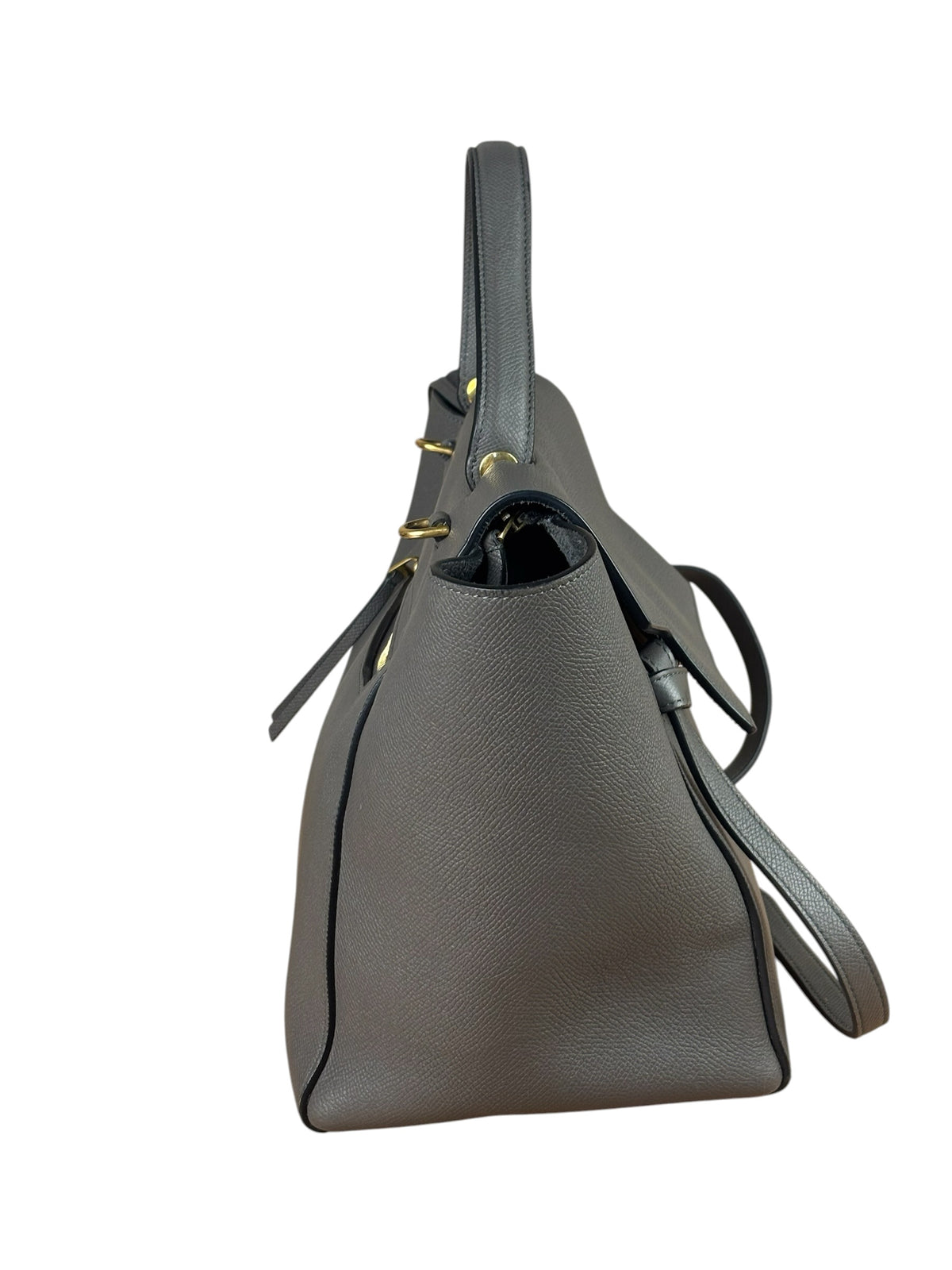 Celine Grey Leather Two-Way Belt Bag