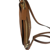 Coach Tan Brown Pebble Leather Crossbody Bag