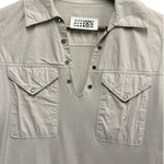 Maison Margiela MM6 ‘2 Fabrics’ Grey Long Sleeve Shirt Dress