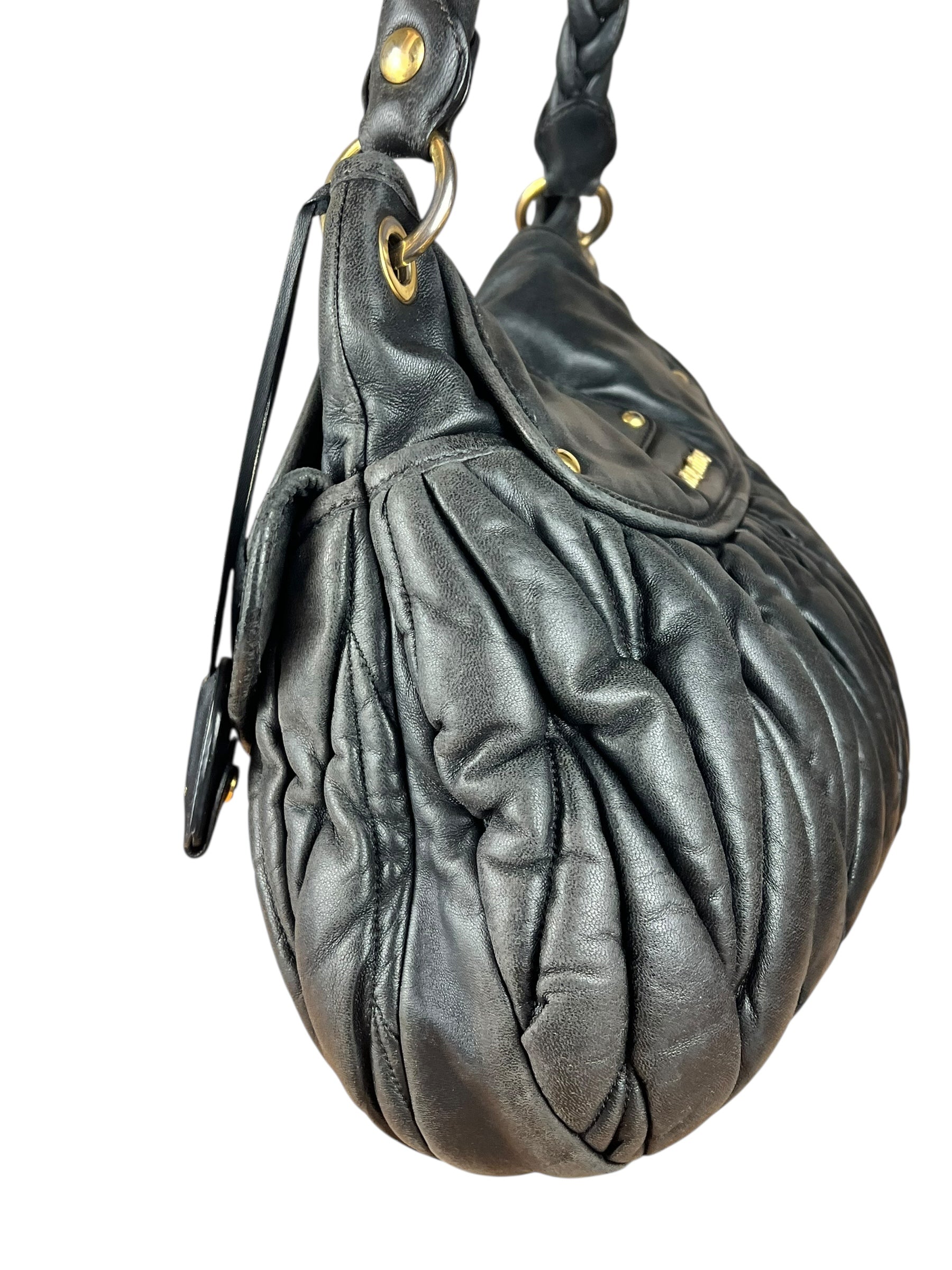 Miu Miu Vintage Calfskin Soho Shoulder Bag