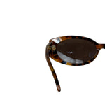 Gucci Vintage GG Havana Thick  Rounded Oval Sunglasses RX 2400/S
