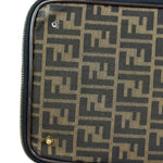 Fendi Vintage Zucca Canvas Collapsible Shoulder Bag