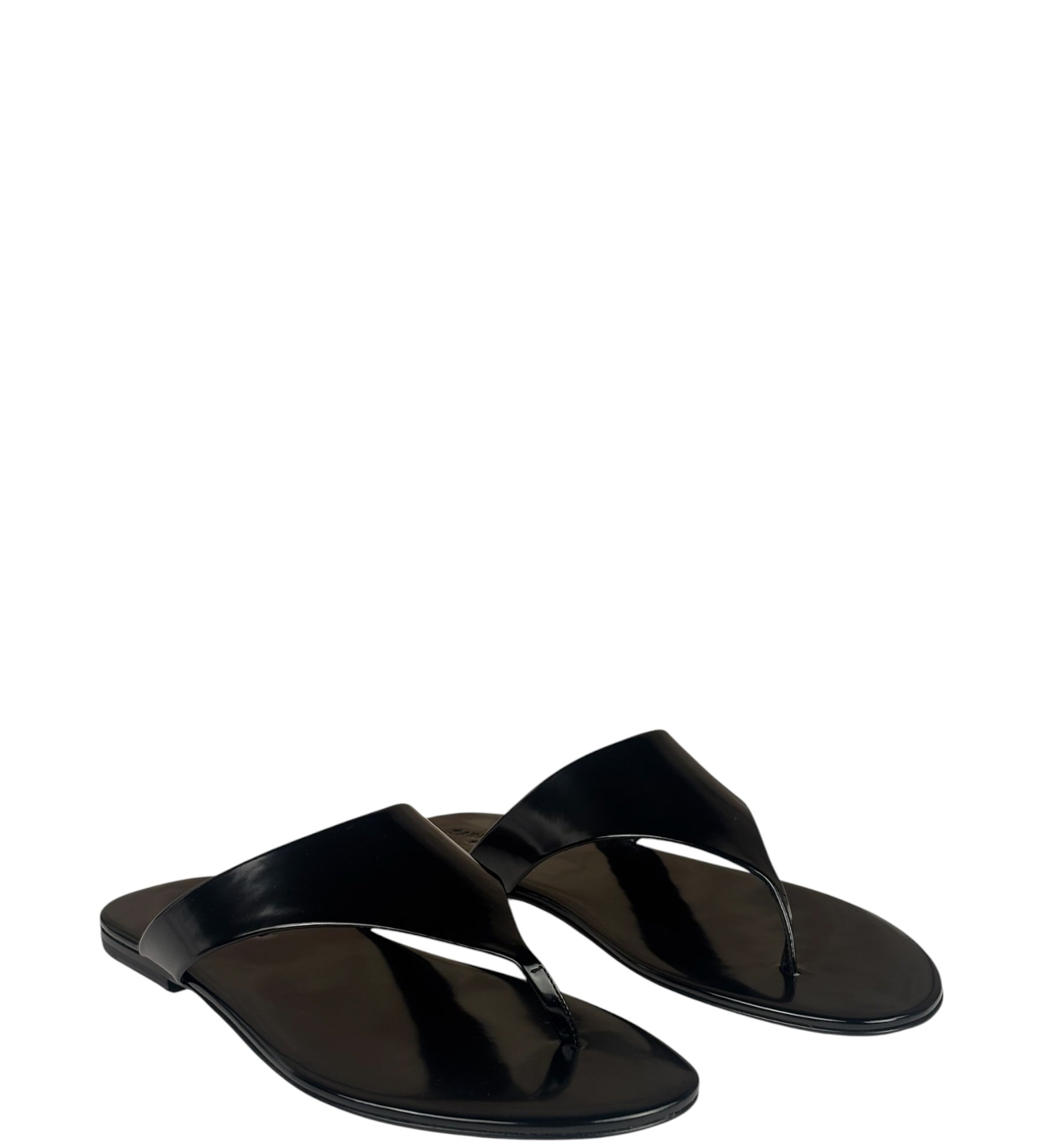 Saint Laurent Black Vitello Marilyn Sandals