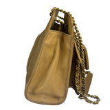 Chanel Brown Lambskin Front Pocket Shoulder Bag 2011