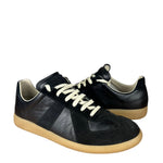 Maison Margiela Replica Leather and Suede Sneaker Black