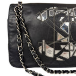Chanel Black Leather CC Mirrored Mosaic Flap Bag 2008