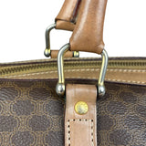 Celine Brown Leather Boston Handbag