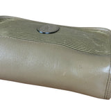 YSL Vintage Grey Leather Travel Pouch