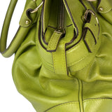 Salvatore Ferragamo Green Leather Marisa Shoulder Bag