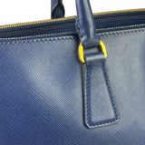 Prada Navy Saffiano Leather Galleria Tote