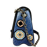 Louis Vuitton Blue Aztec Epi Leather Twist MM Bag