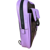 Coach Track Pack Crossbody Purple