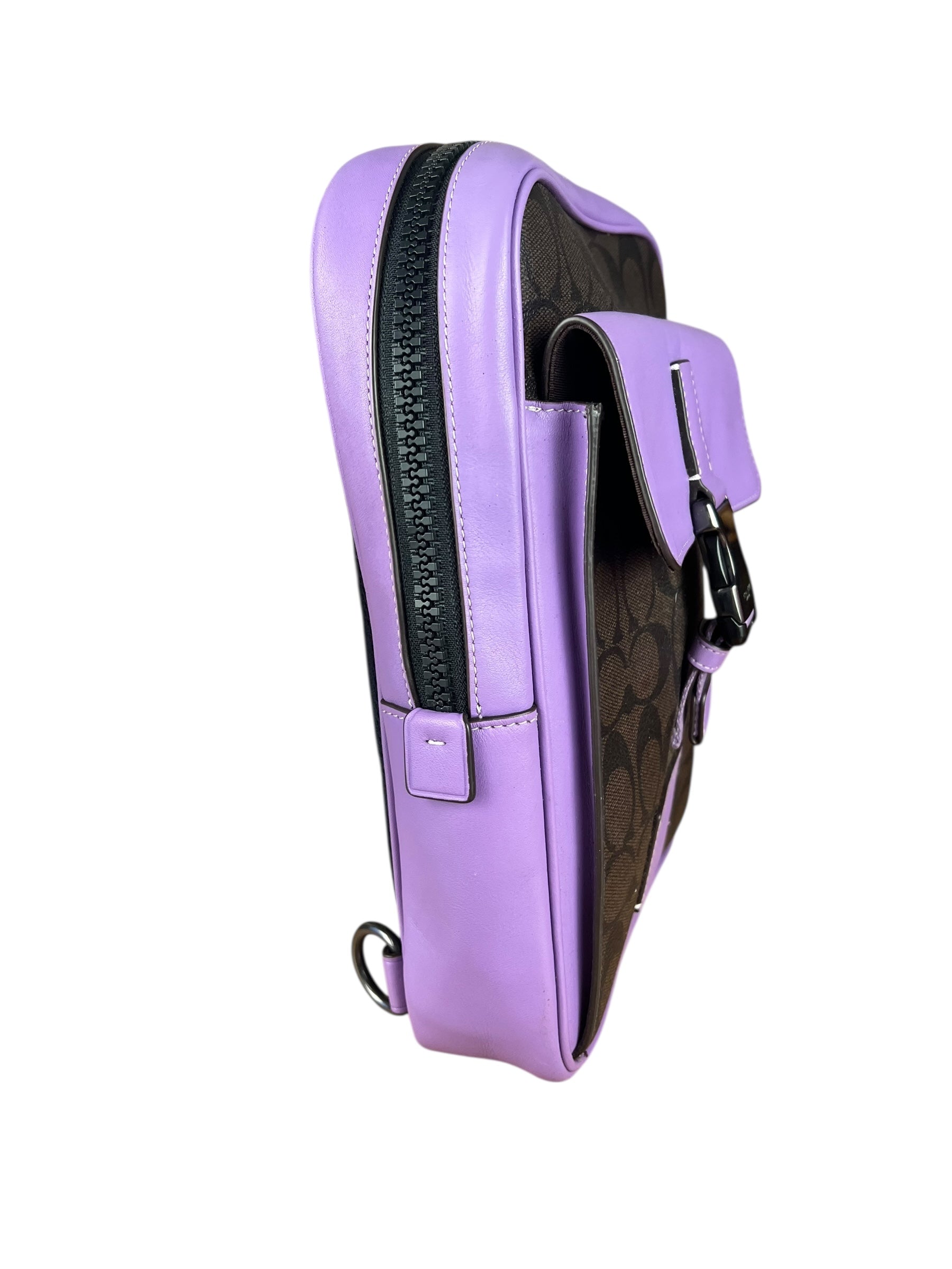 Coach Track Pack Crossbody Purple