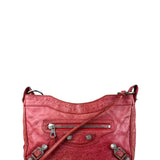Balenciaga Fuchsia Leather Le City Crossbody