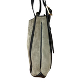 Loewe Suede Anagram Shoulder Tote Olive