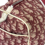Christian Dior Vintage Red Trotter Boston Bag