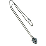 Gucci Vintage Silver Broken Heart Necklace