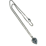 Gucci Vintage Silver Broken Heart Necklace