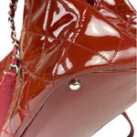 Chanel Patent Red Quilted S Shopper Tote 2013