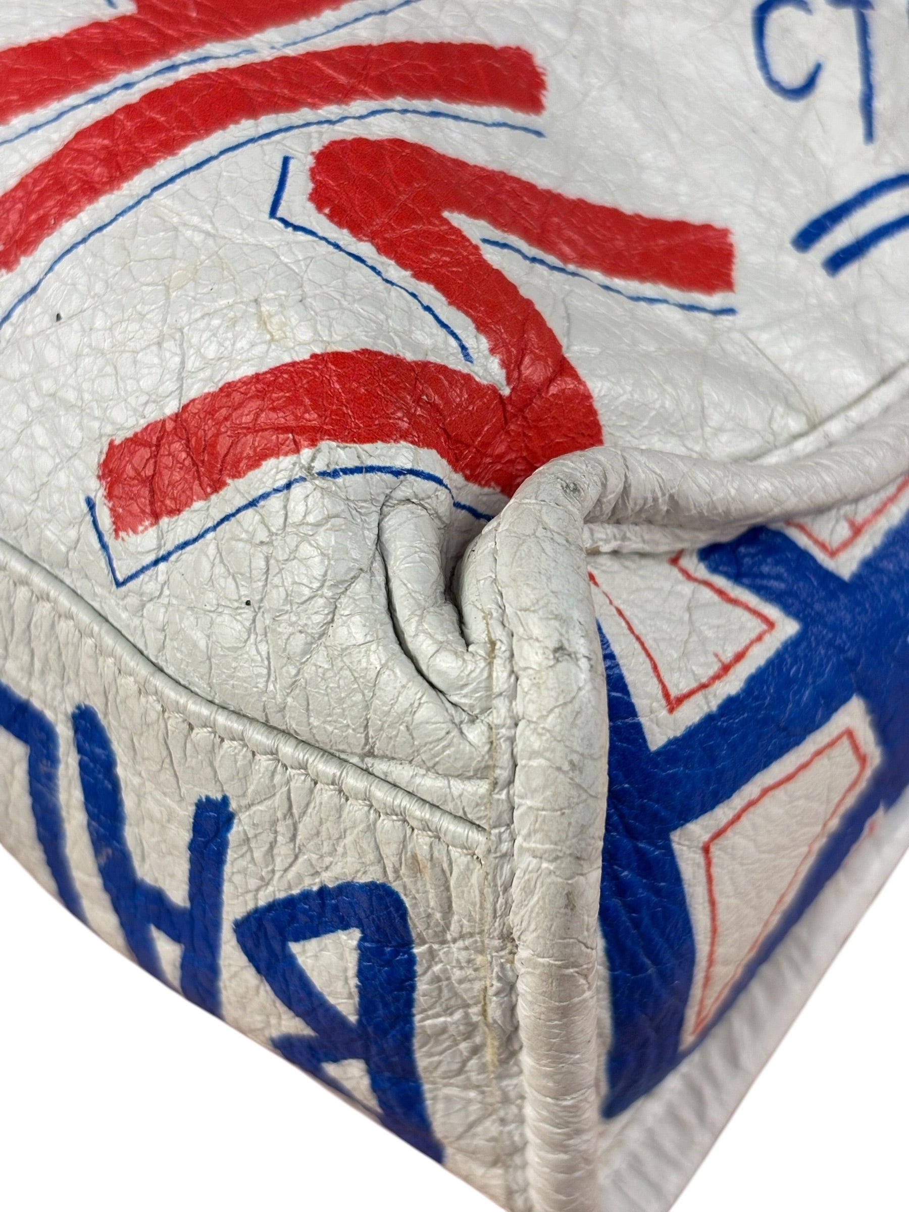 Balenciaga Mini White Graffiti Le City Bag