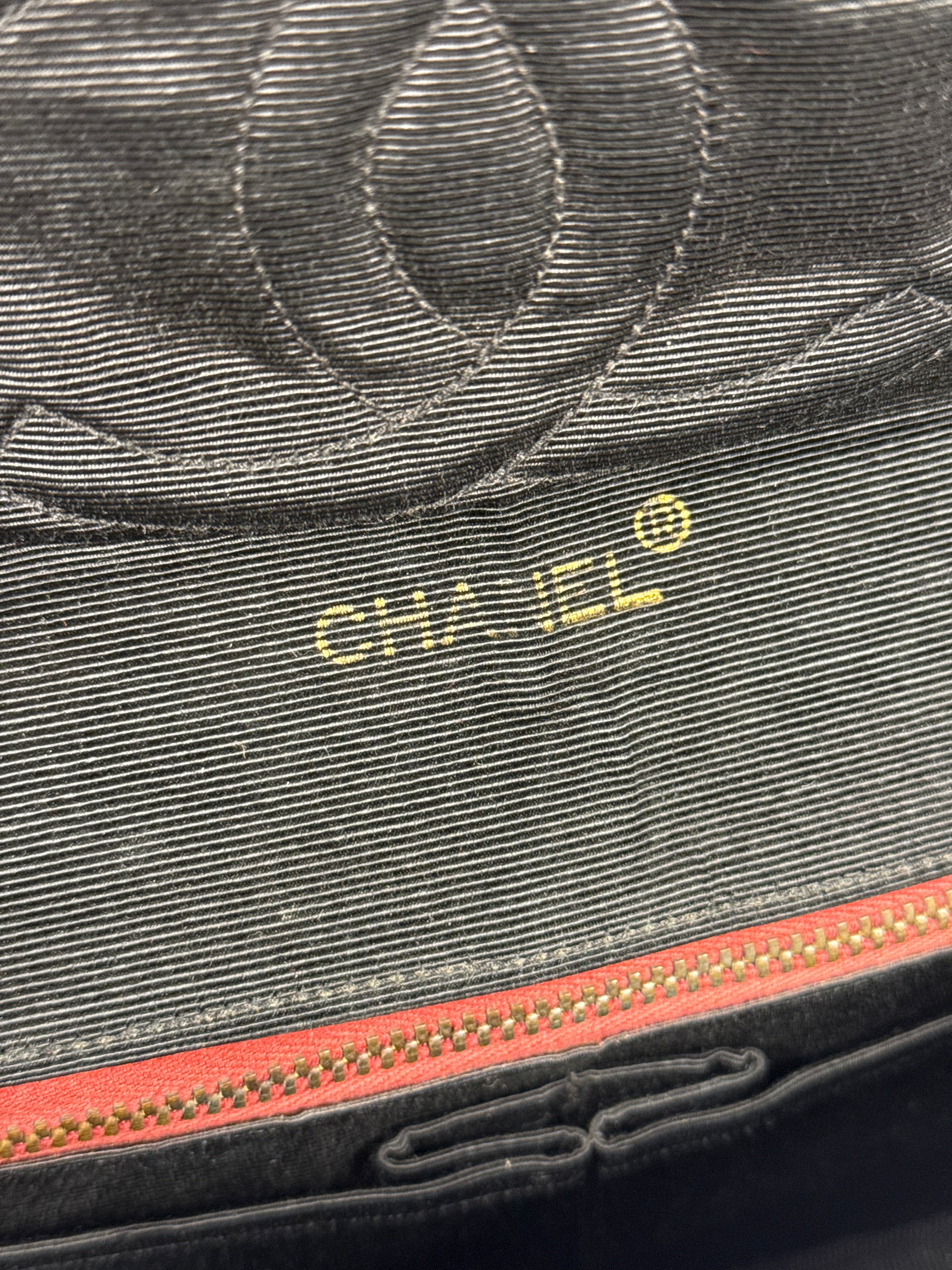 Chanel Vintage Burgundy Cotton Pairs-Seoul Pagoda Flap Bag