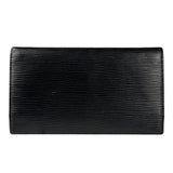 Louis Vuitton Black Epi Leather Long Wallet