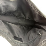 Gucci Vintage Black GG Canvas Shoulder Bag