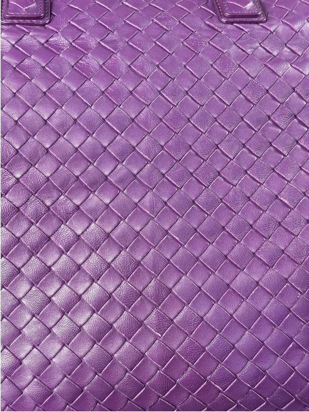 Bottega Veneta Purple Intrecciato Cabat Two-Way Tote