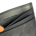Bottega Veneta Intrecciato Cardholder Navy/Olive