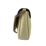 Gucci Soho Chain Flap Shoulder Bag White
