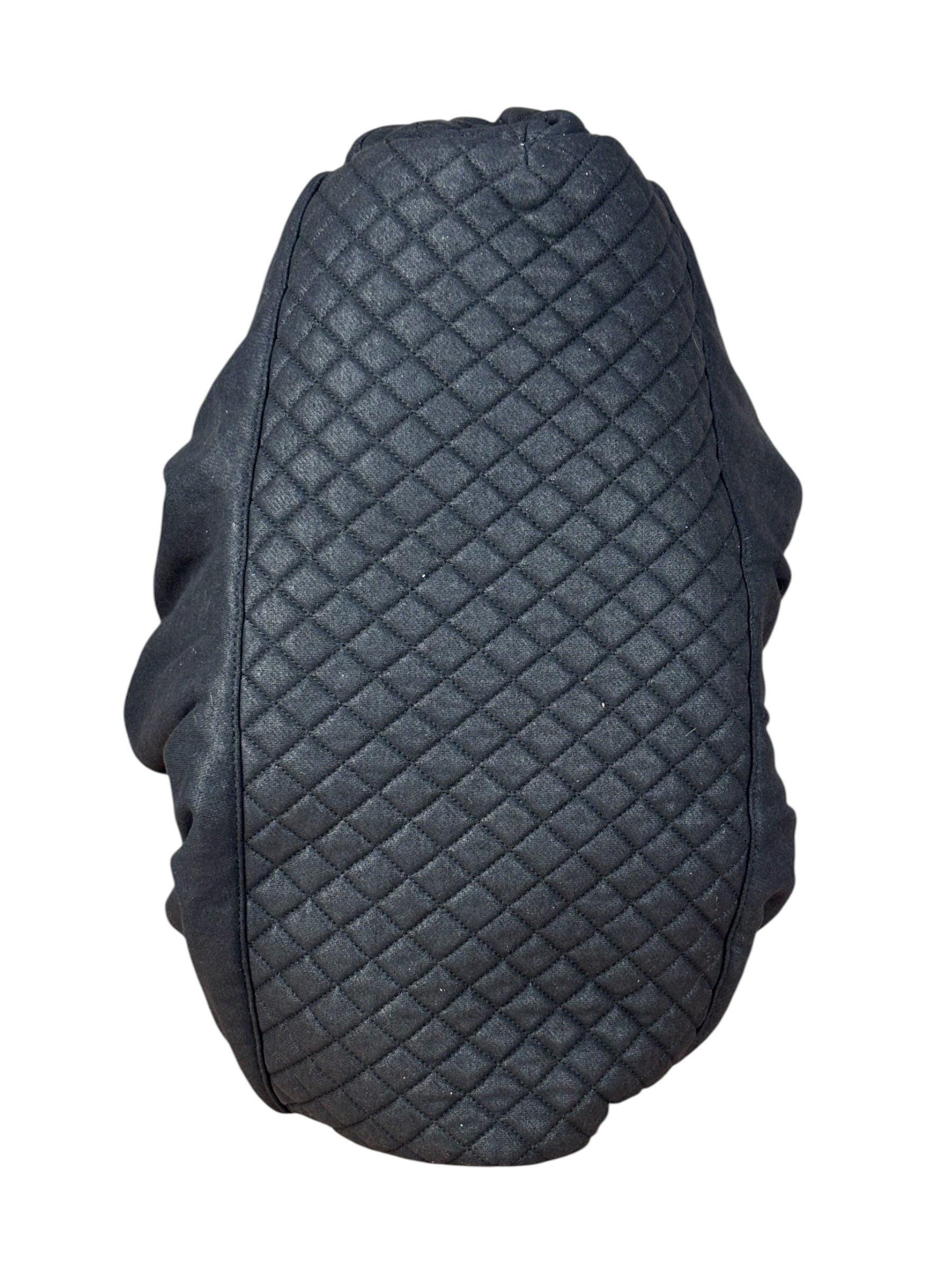 Chanel Black Melrose Cabas Hobo Bag - 1987