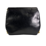 Gucci Black Leather Flap Crossbody Bag