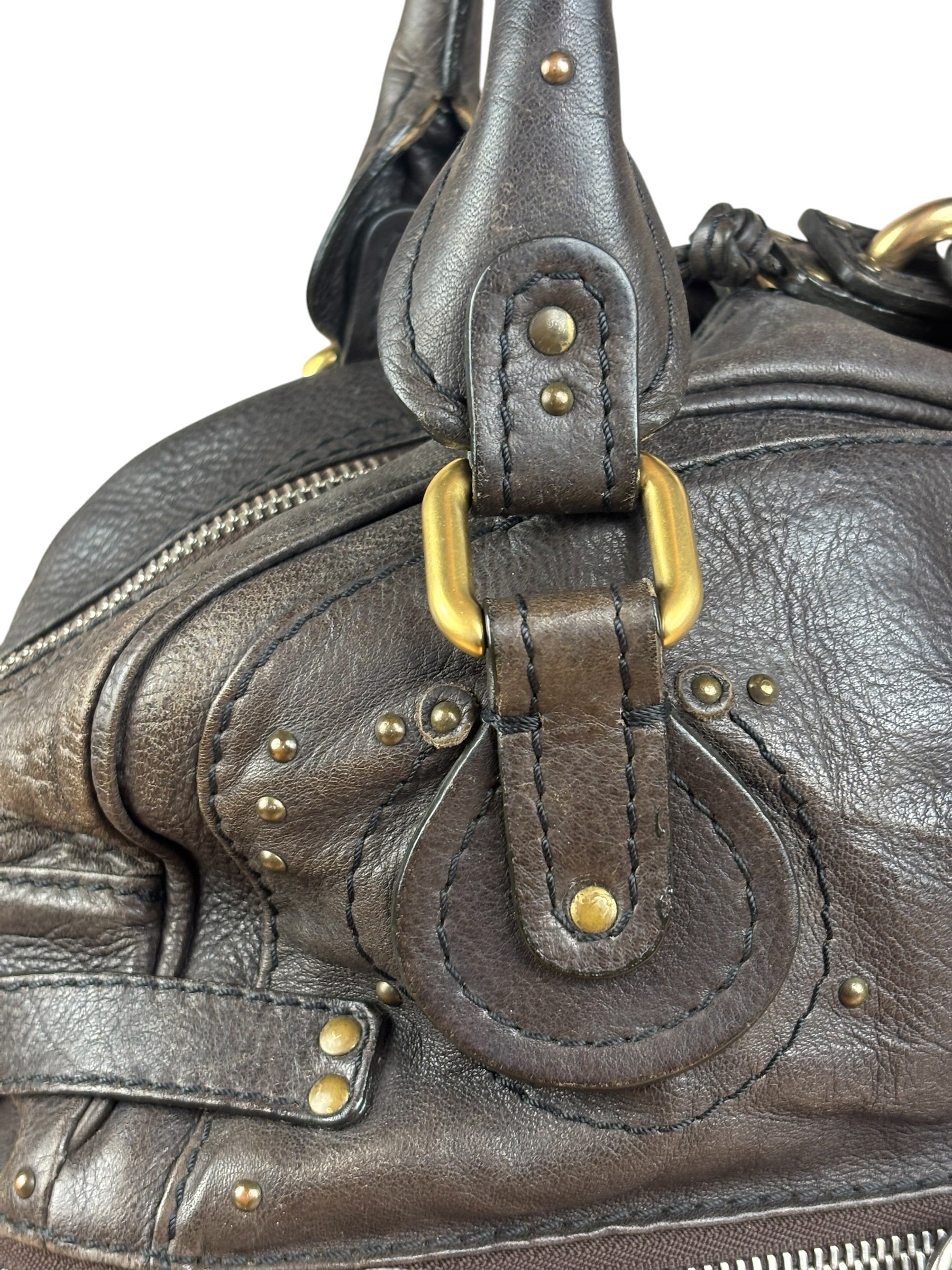 Chloe Brown Leather Paddington Shoulder Bag