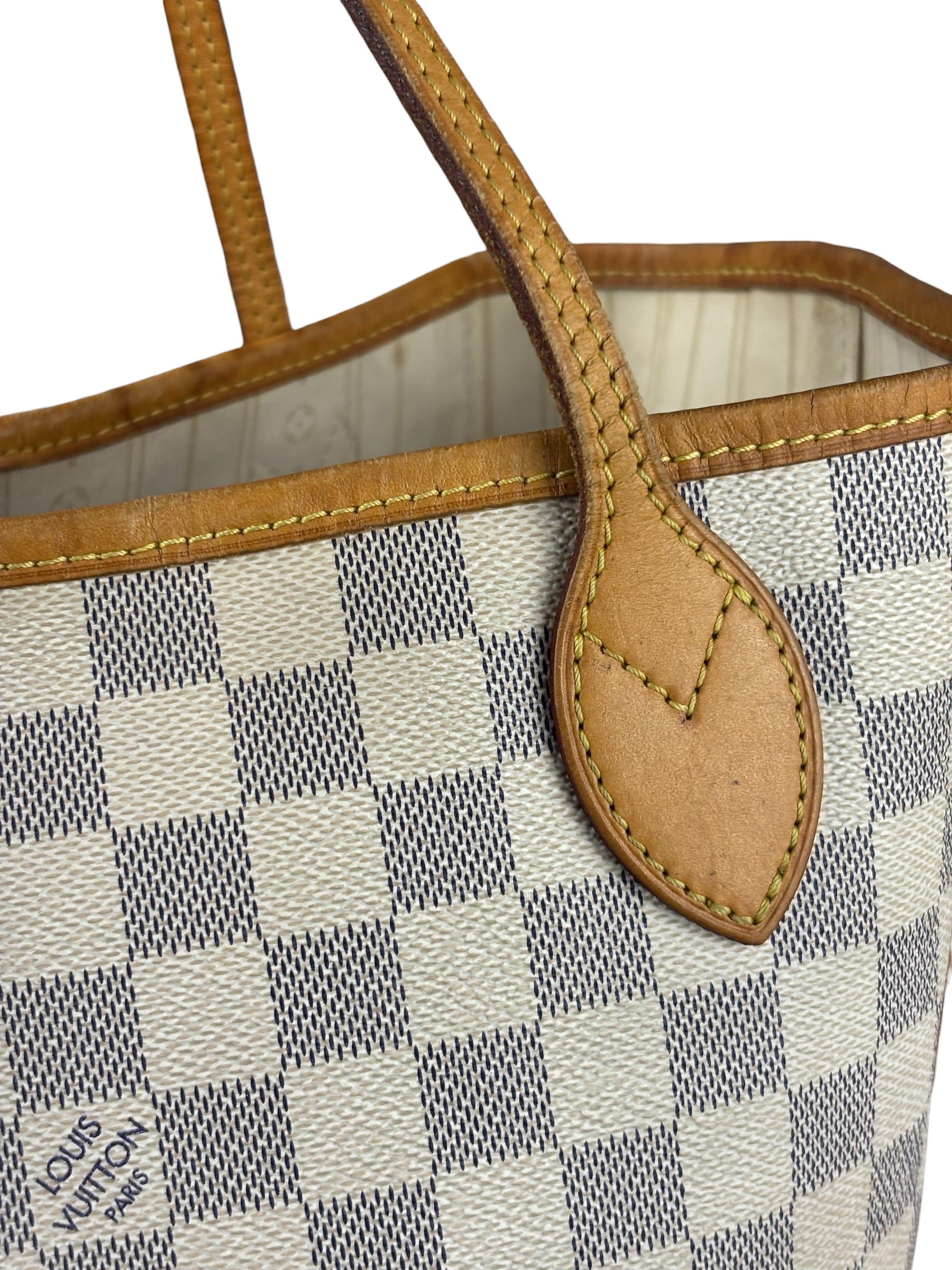 Louis Vuitton Damier Azur Neverfull Shoulder Bag GM