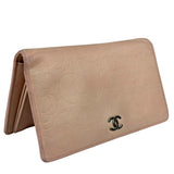 Chanel Light Pink Camila Leather Long Wallet
