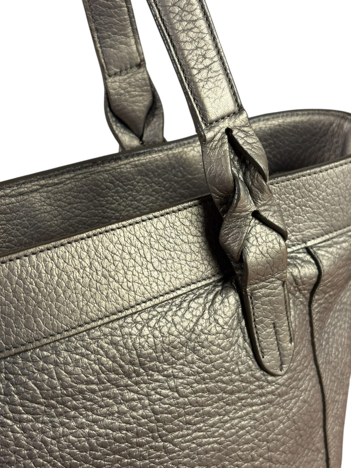 Loewe Anagram Metallic Leather Tote
