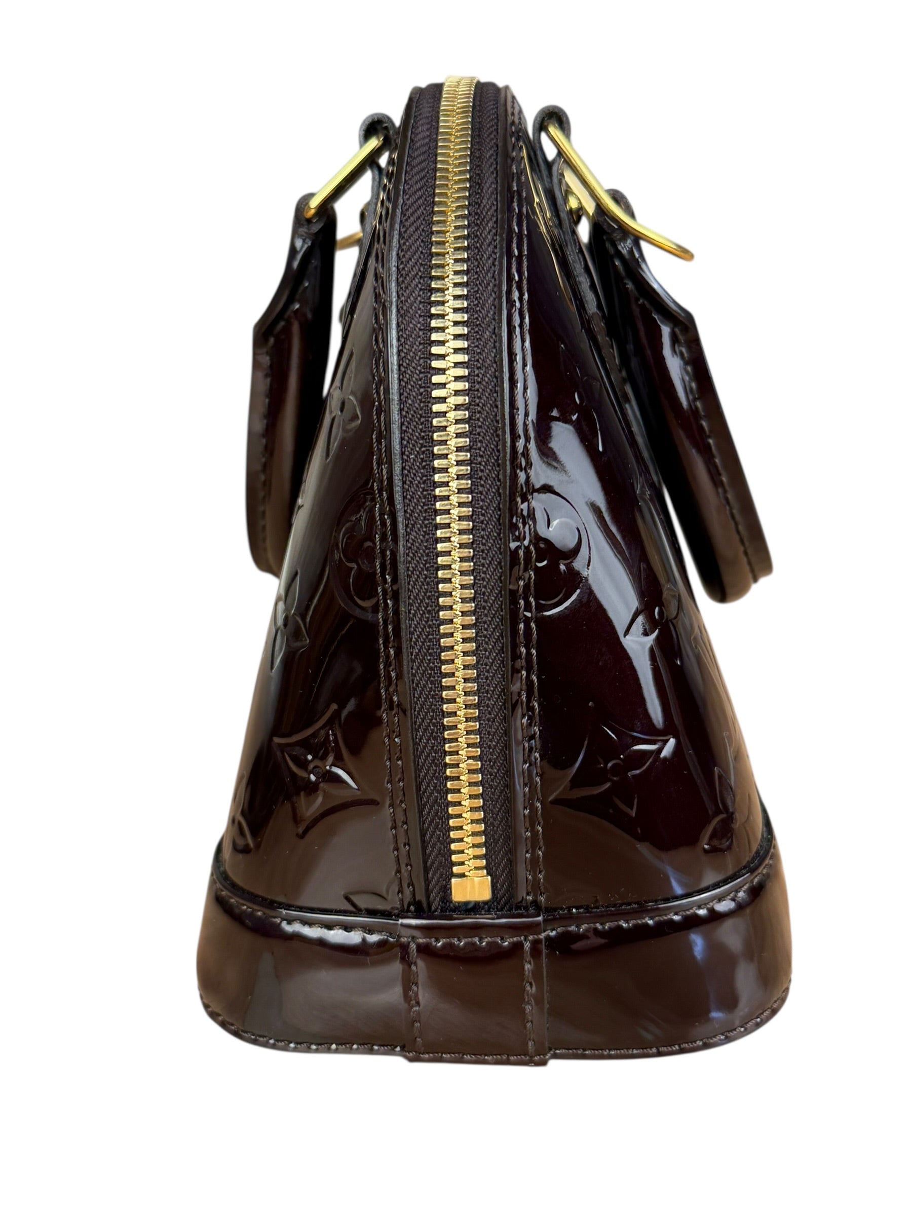 Louis Vuitton Monogram Vernis Alma BB Amarante 2Way Bag