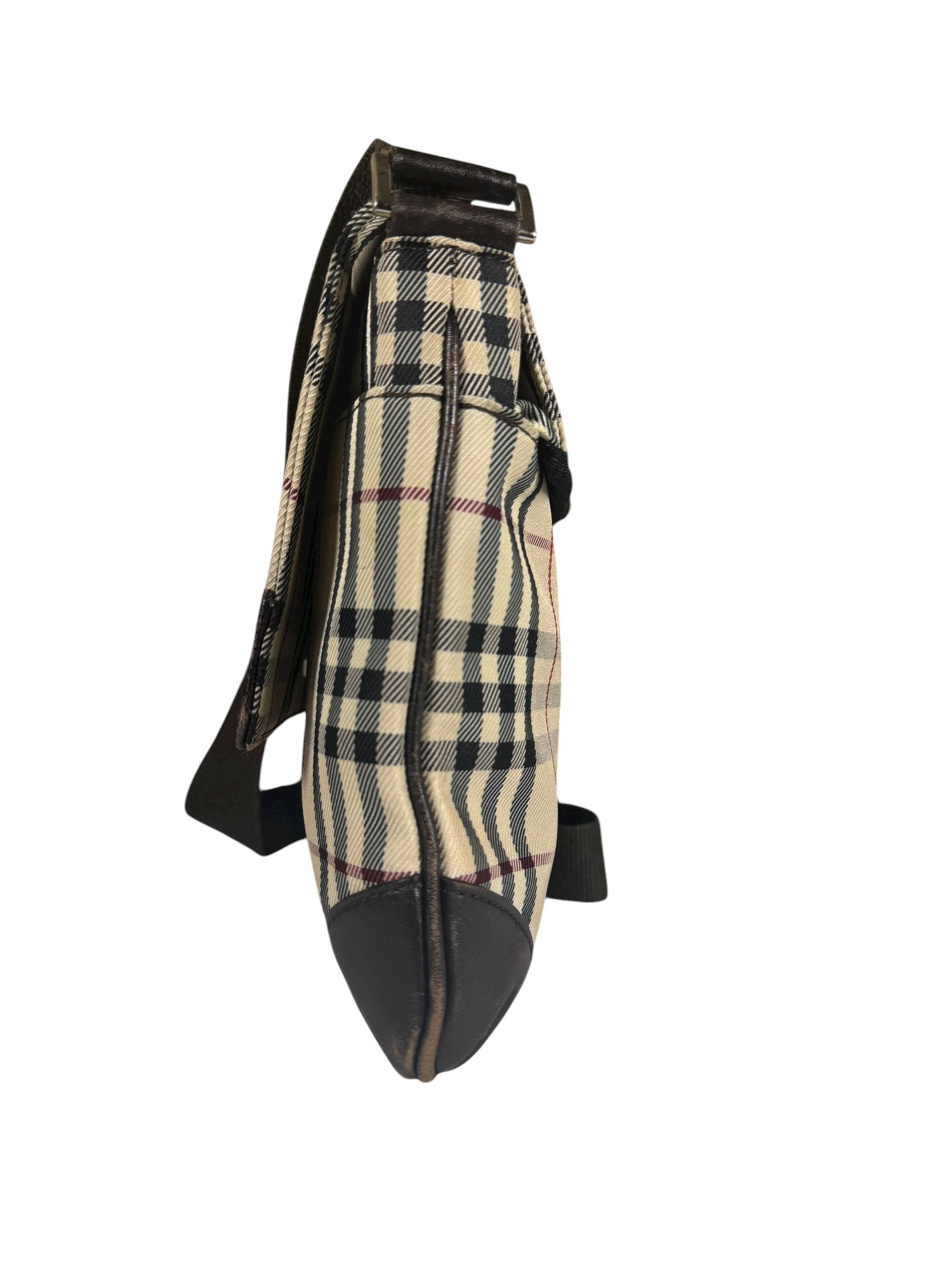Burberry Nova Check Flap Crossbody Bag